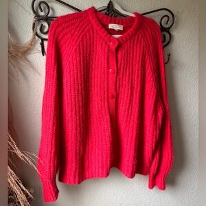 Sézane Emile Cardigan - Red - XL